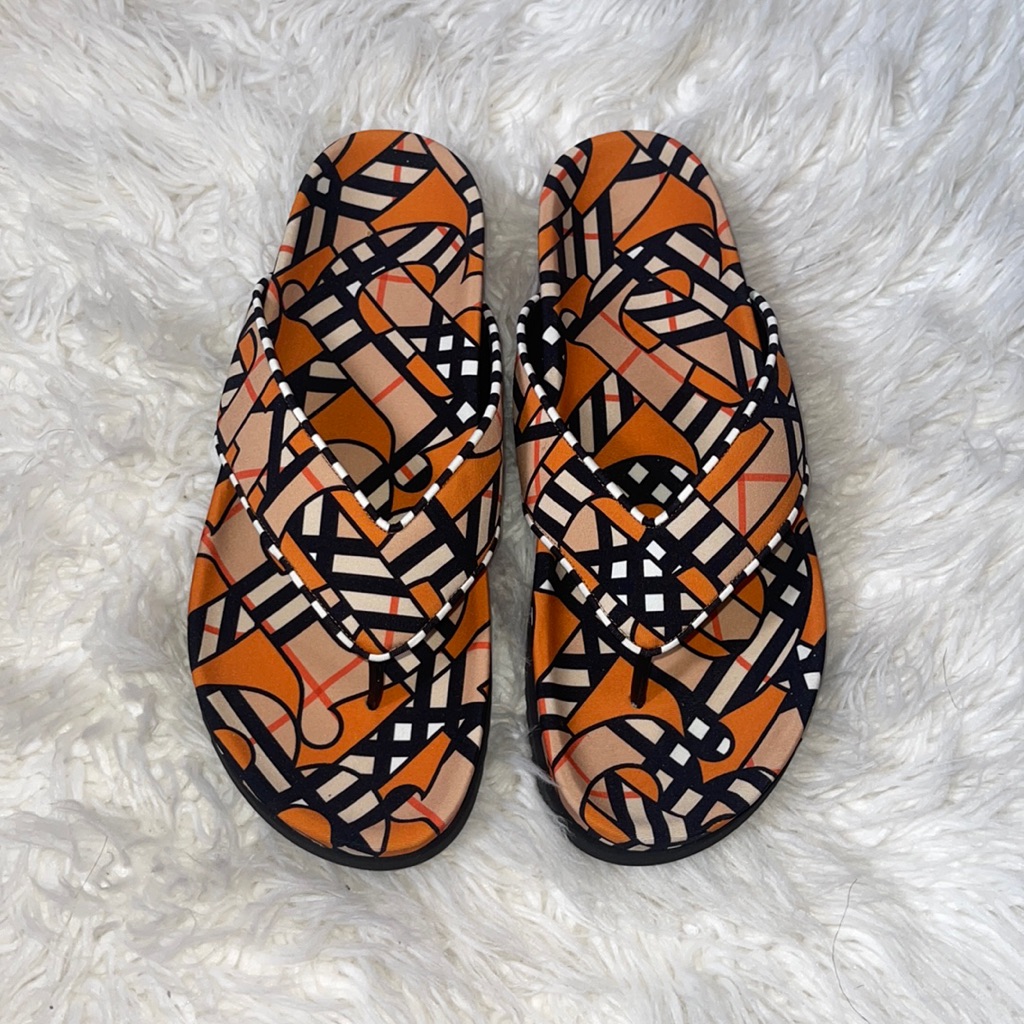 Men’s B Monogram Flip Flop In Orange